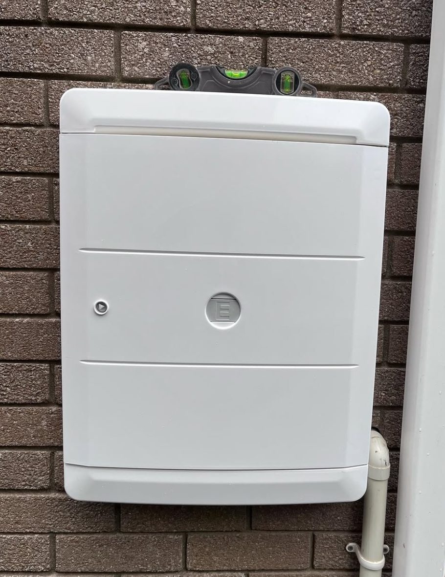Meter cabinet upgrade, after the work