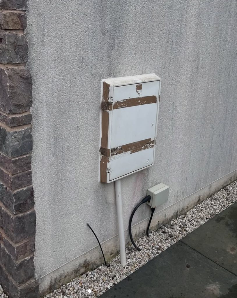 Meter cabinet upgrade, before the work