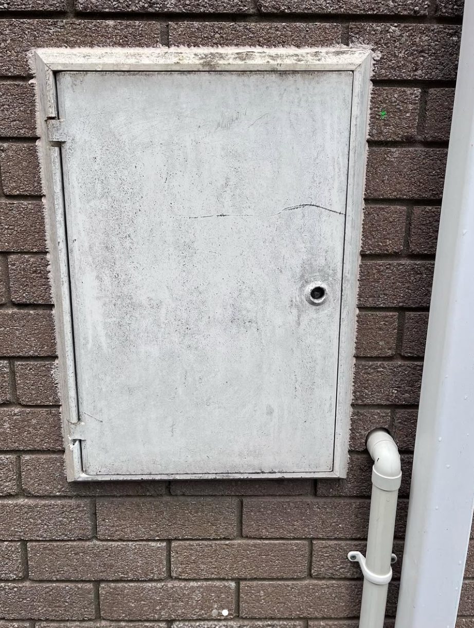 Meter cabinet upgrade, before the work
